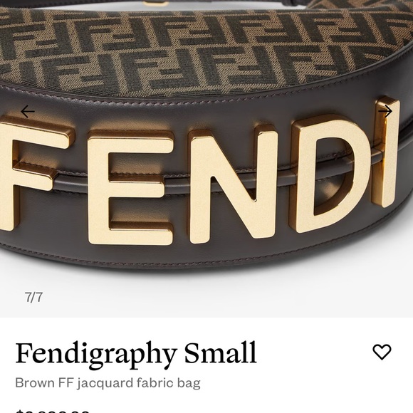 💯 Authentic Fendi Fendigraphy Small Shoulder Bag - Picture 15 of 15